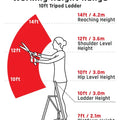 10ft Working Height Range
