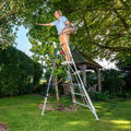 8ft Fully Adjustable Tripod Ladder