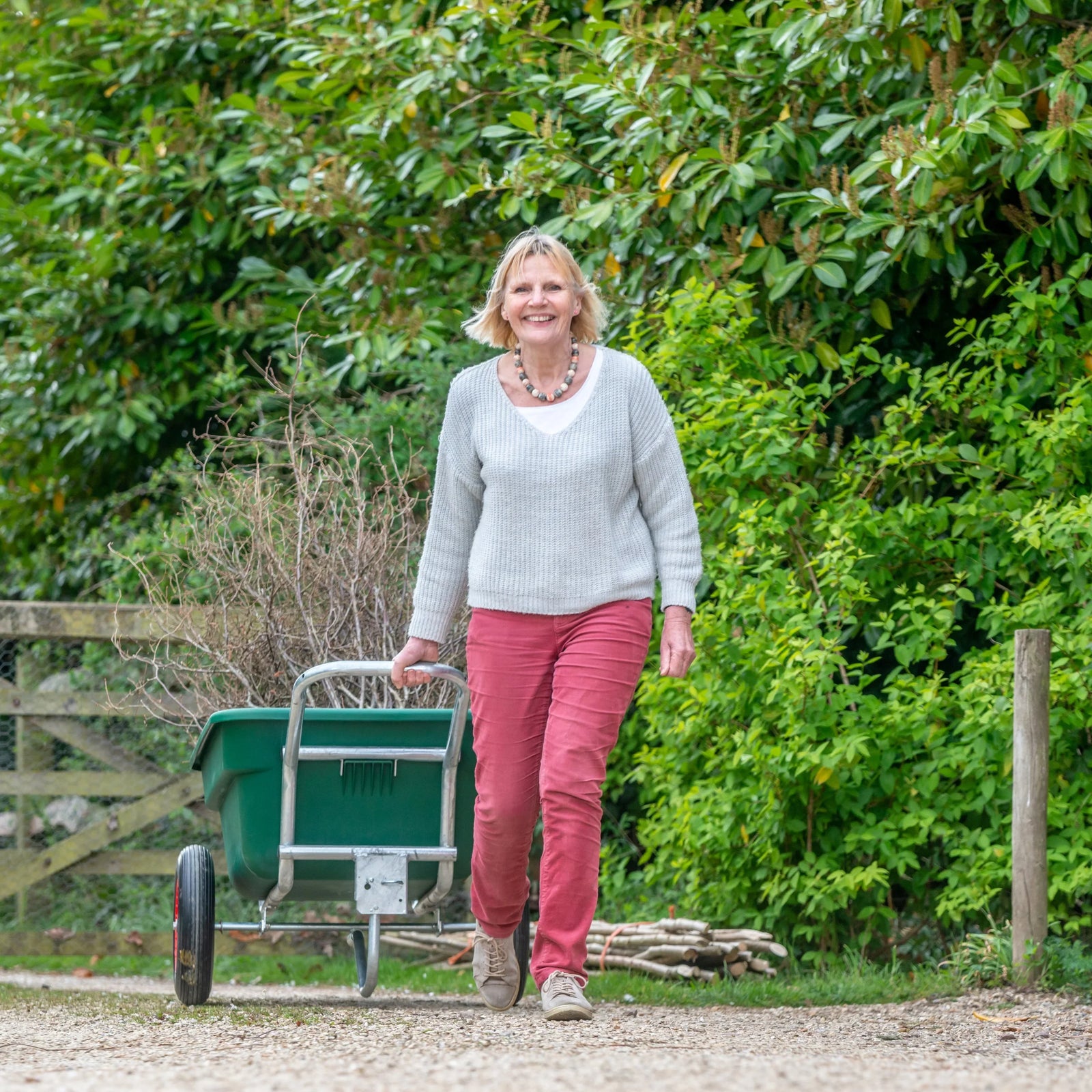 Henchman Wheelbarrow - being pulled