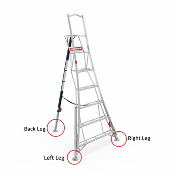 Henchman Tripod Ladder Replacement Legs