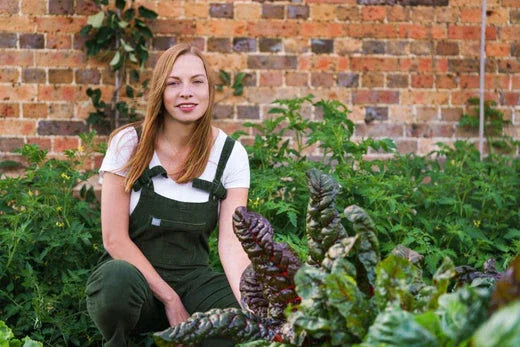 Annabelle Padwick growing vegetables