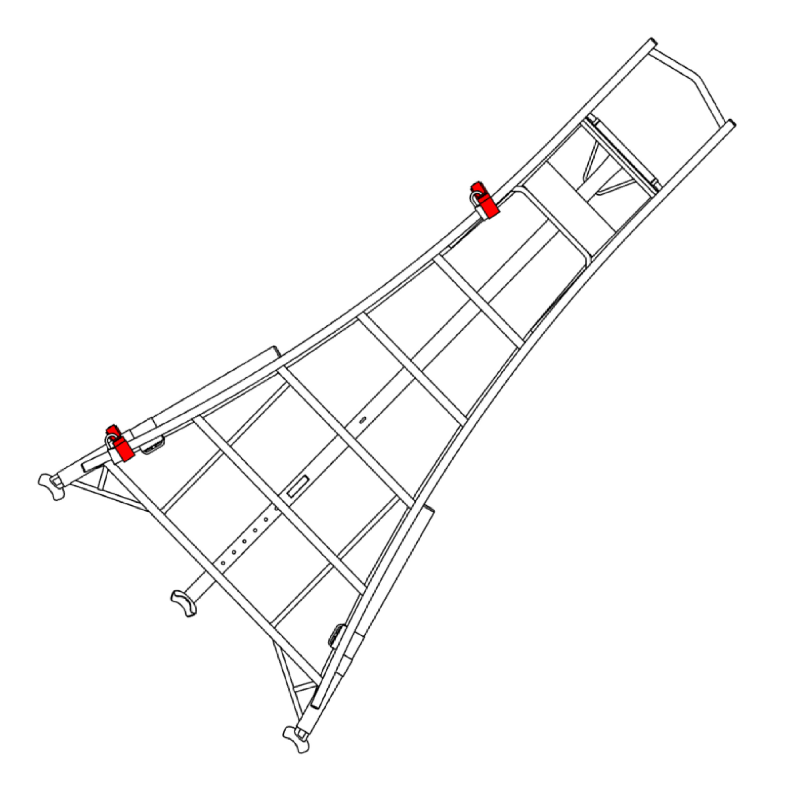 NEW Lockable Ladder Wall Hooks