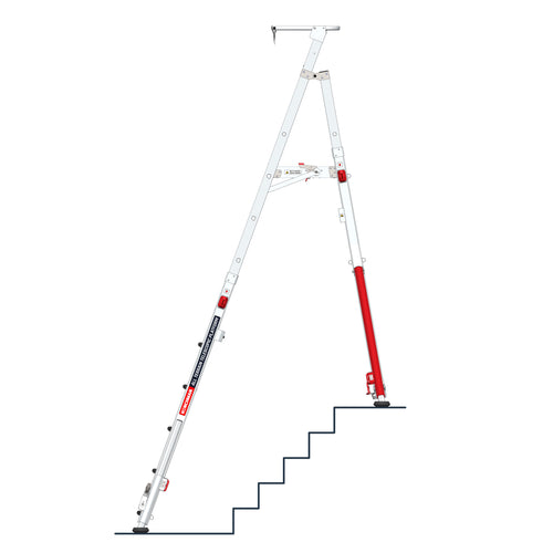 diagram of the garden platform used on steps