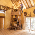 12ft Rear Leg Adjustable Tripod Ladder