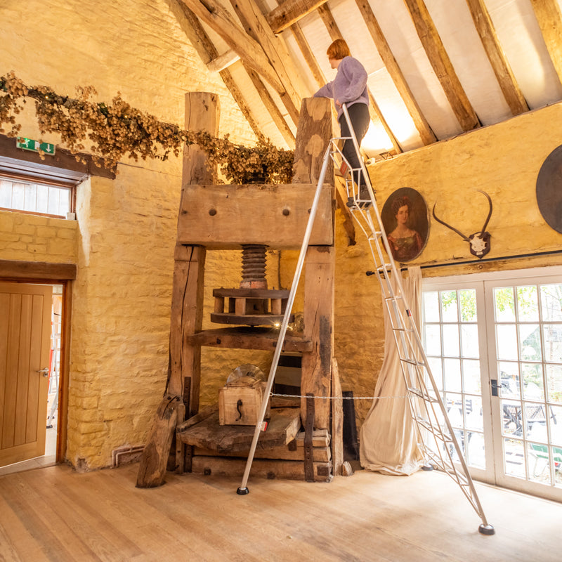 12ft Rear Leg Adjustable Tripod Ladder