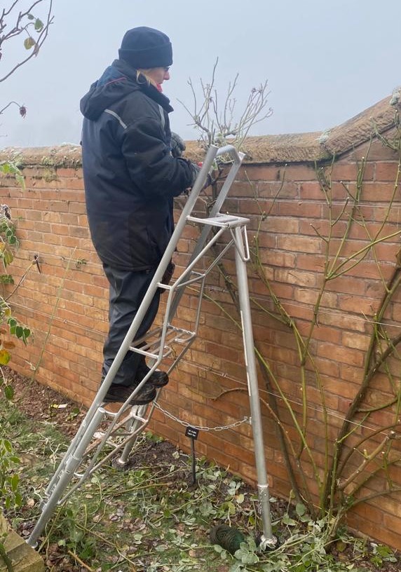 Henchman ladder in use